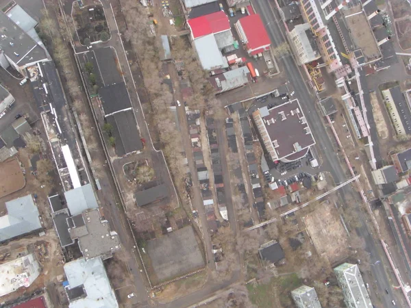 Los barrios del centro de Samara, vista superior — Foto de Stock