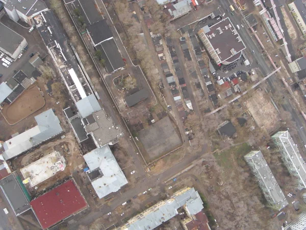 The neighborhoods of downtown Samara, top view — Stock Photo, Image