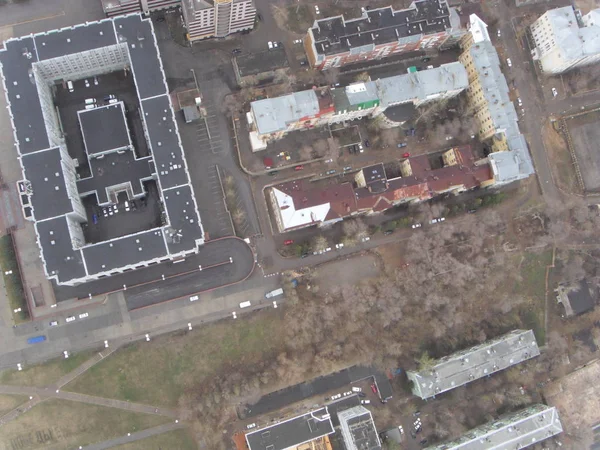 Die Viertel der Innenstadt von Samara, von oben gesehen — Stockfoto