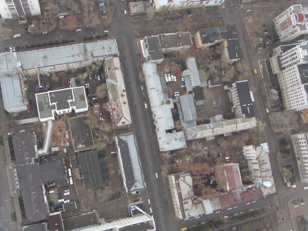 The view from the top of the street Artsybushevoy in Samara