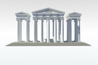 Roma tarzı klasik colonnade