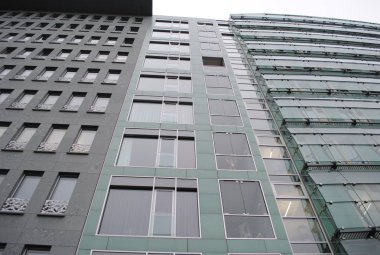 Berlin şehir mimarisi. Şehir manzarası.