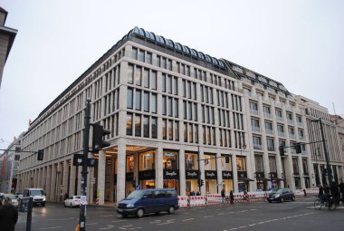 Berlin şehir mimarisi. Şehir manzarası.