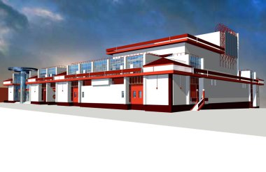        Bir bilgisayar modeli Samara kentinde genç seyirci tiyatro