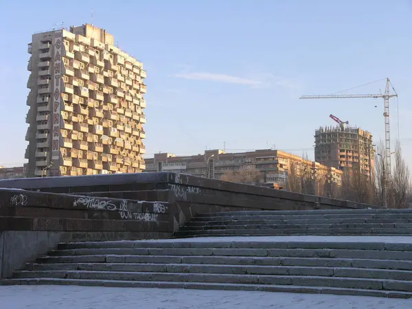 Architektura města Samara. Panorama města. — Stock fotografie