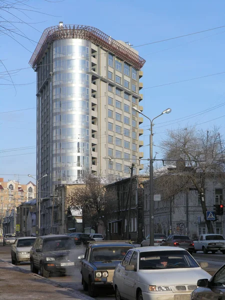 Architektura města Samara. Panorama města. — Stock fotografie