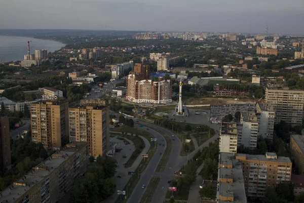 Město Samara a okolí ze vzduchu — Stock fotografie