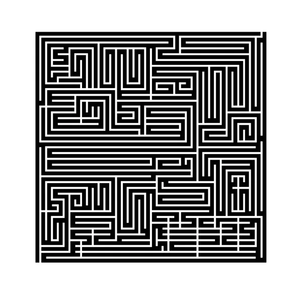 The square maze black and white — Stock Photo, Image