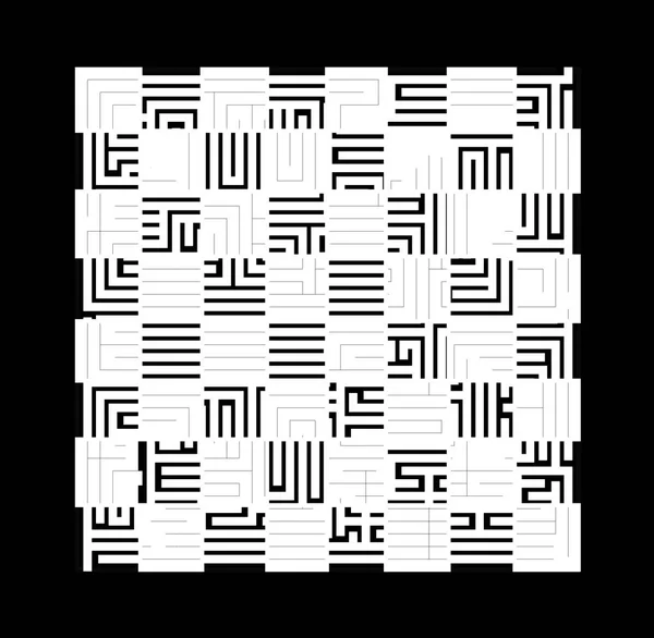 La scacchiera dalle celle del labirinto — Foto Stock