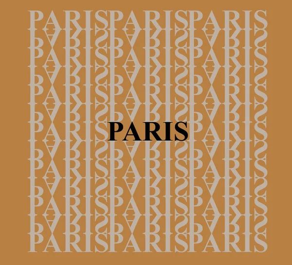 París. El nombre de la ciudad en inglés en el fondo del patrón de letras . — Foto de Stock
