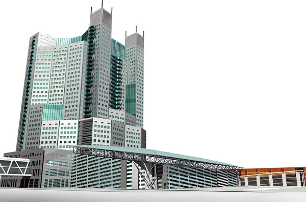 Bir gökdelenin ile modern çok fonksiyonlu Merkezi