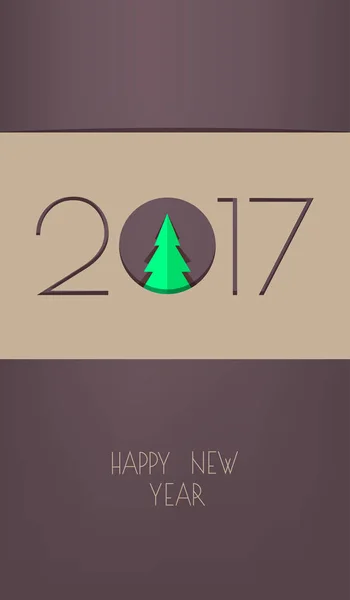 2017 festive card — Stock Vector