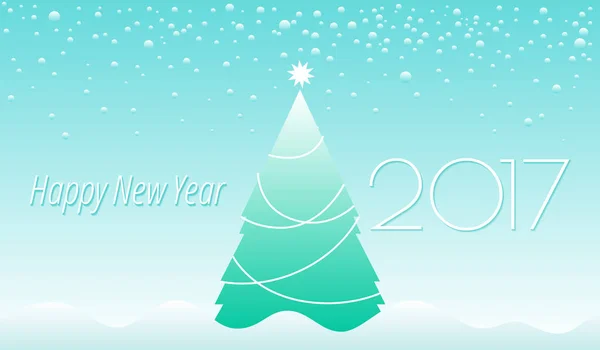 Happy new year 2017 card — стоковый вектор