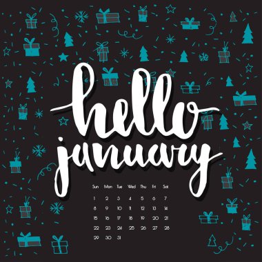 güzel Noel takvim kartı