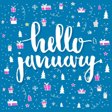 Noel kartı ile Ocak