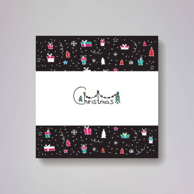 güzel neşeli Noel kartı