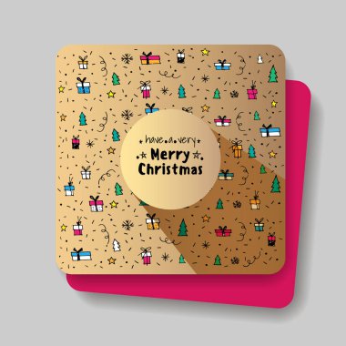 neşeli Noel kartıyla