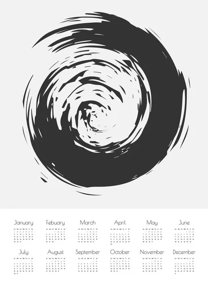 カレンダー カードのデザイン — ストックベクタ