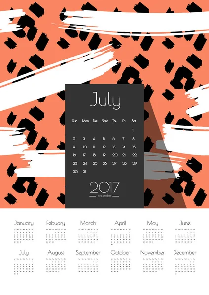 色のカレンダー カード — ストックベクタ