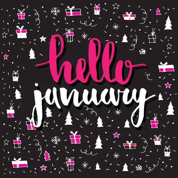 Noel kartı ile Ocak