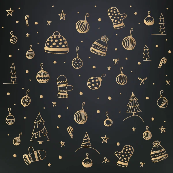Conception de la belle carte de Noël — Image vectorielle
