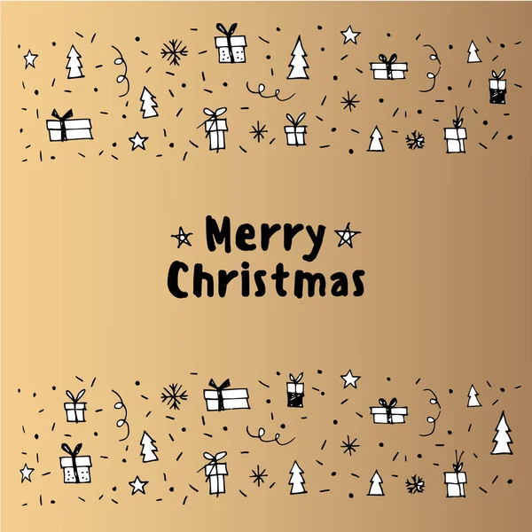 Beautiful merry christmas card — Stock Vector