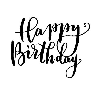 Elle çizilmiş yazı kartı