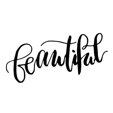 Elle çizilmiş yazı kartı