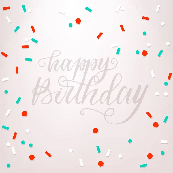 Tarjeta de felicitación de letras de mano — Vector de stock