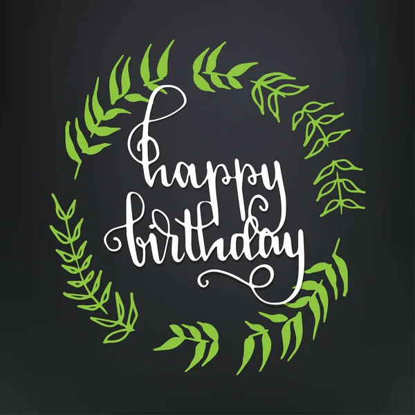 Tarjeta de felicitación de letras de mano — Vector de stock