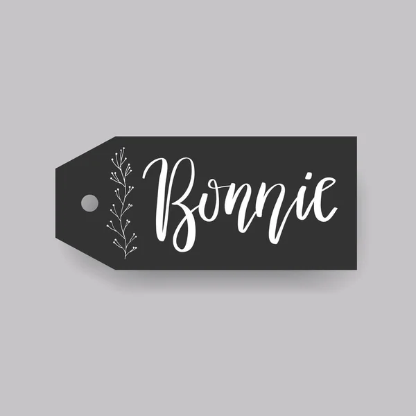 Bonnie nombre femenino — Vector de stock