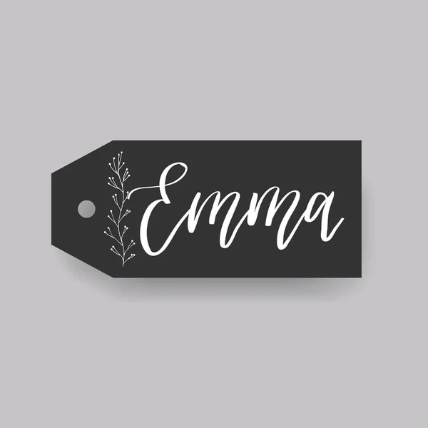 Emma name lettering tinsels — Stock Vector © Marishayu 103778500