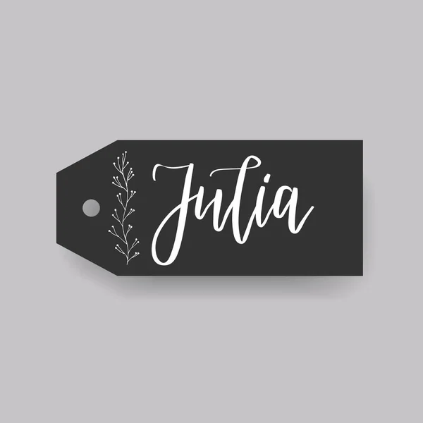 Julia nombre femenino — Vector de stock