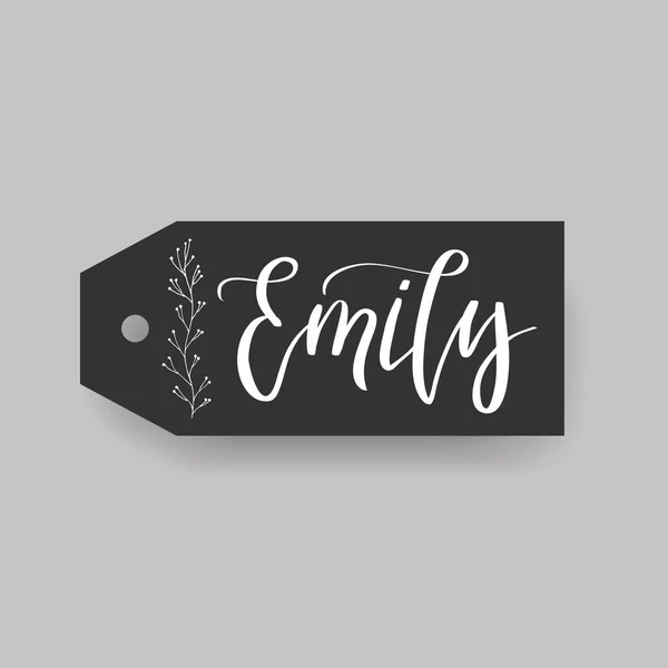 Emily nombre femenino — Vector de stock