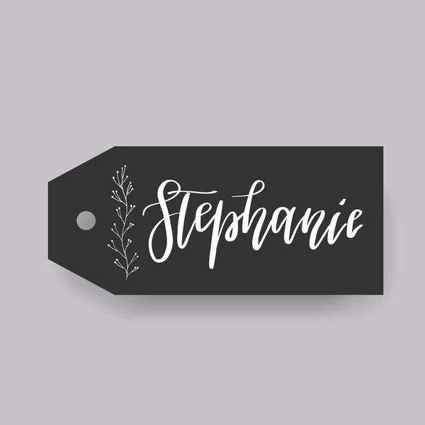 Stephanie nombre femenino — Vector de stock