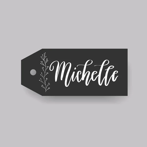 Michelle nombre femenino — Vector de stock