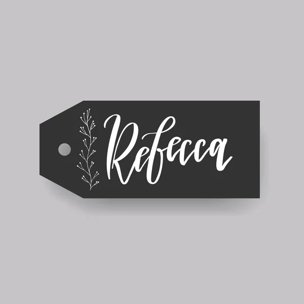 Rebecca nombre femenino — Vector de stock