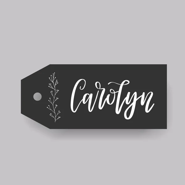 Carolyn nombre femenino — Vector de stock