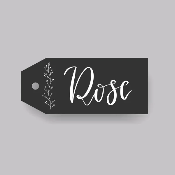 Rose female first name — Stock Vector