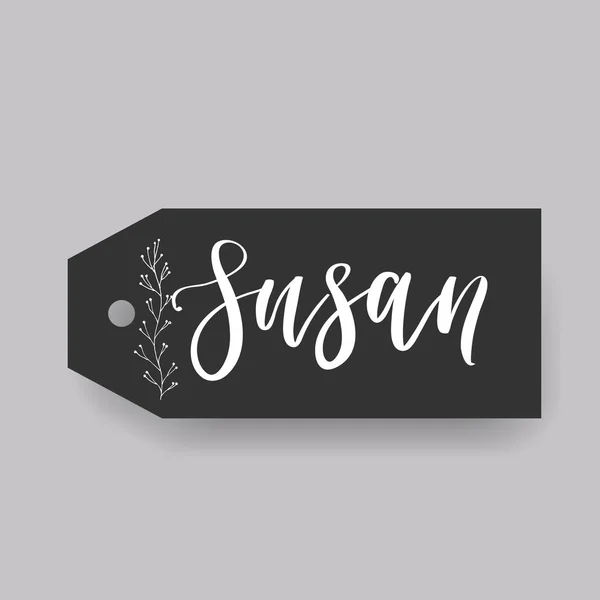 Sysan nombre femenino — Vector de stock