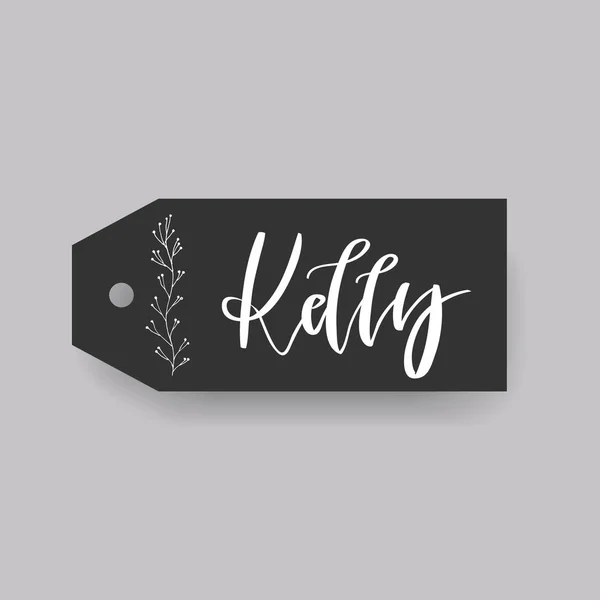 Kelly female first name — Stock Vector