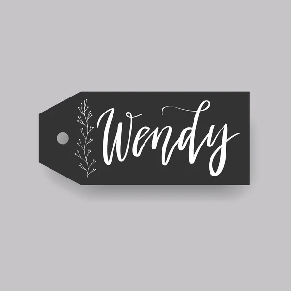 Wendy nombre femenino — Vector de stock