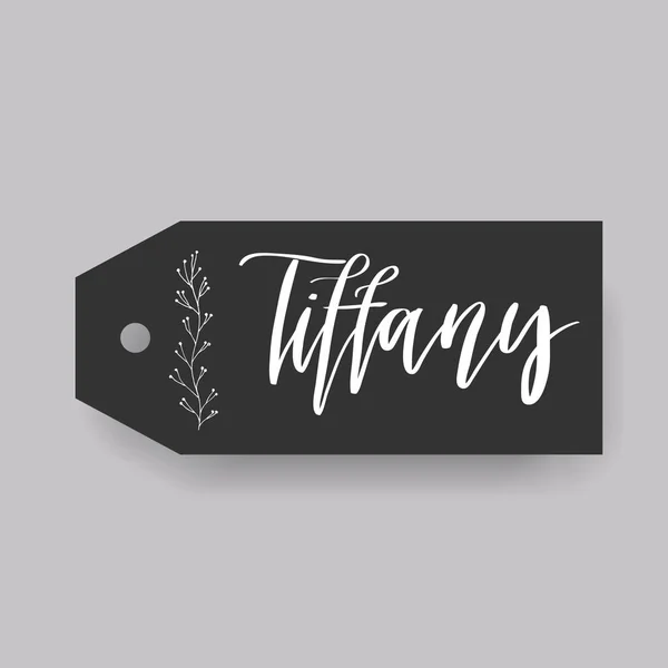 Tiffany nombre femenino — Vector de stock