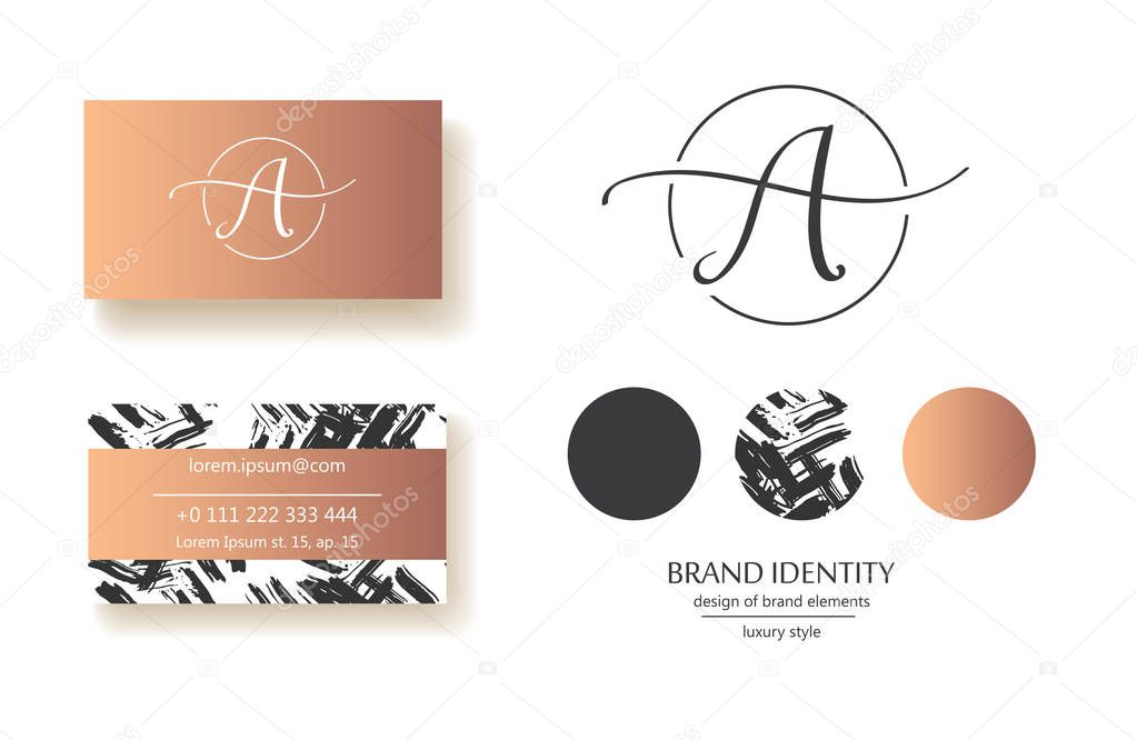 A logo, company name, vector