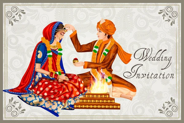 Hindu wedding background Vector Art Stock Images | Depositphotos