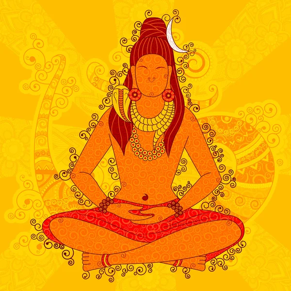 Vintage heykel Hint Lord Shiva Hindistan sanat tarzı