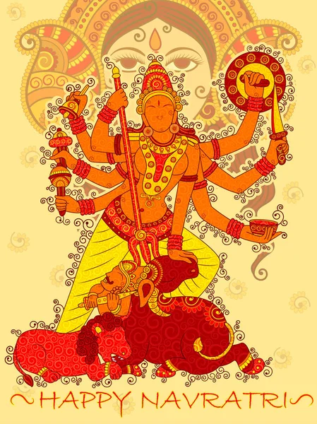 Hint Tanrıçası Durga heykeli Durga Puja bayram festivali için Dussehra Vijayadashami Navratri 'de