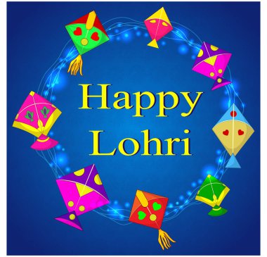 Hasat Festivali Pencap, Hindistan mutlu Lohri tatil arka plan