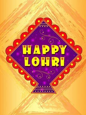 Hasat Festivali Pencap, Hindistan mutlu Lohri tatil arka plan