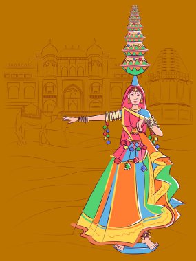 Kadın Matki halk dansları Madhya Pradesh, Hindistan'ın gerçekleştirme